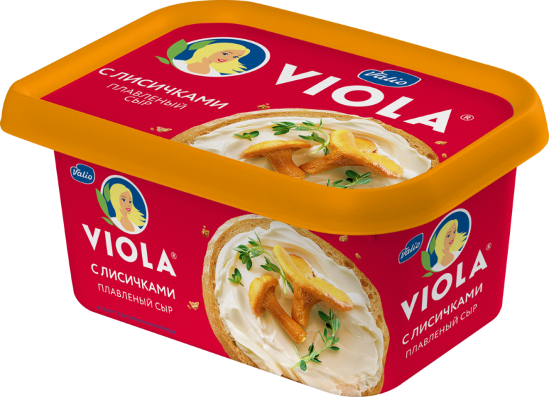Сыр плавленый VIOLA с лисичками 50%, без змж, 400г Сыр плавленый VIOLA с лисичками 50%, без змж, 400г
