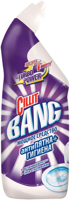 Средство дезинфицирующее CILLIT Bang д/туалета Анти-налет+Гигиена Сила отбеливания