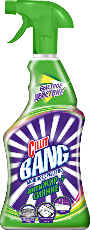 Средство для чистки CILLIT Bang Анти-жир универсальное, 750мл Средство для чистки CILLIT Bang Анти-жир универсальное, 750мл