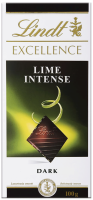 Шоколад темный LINDT Excellence Лайм, 100г