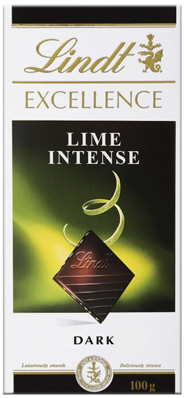 Шоколад темный LINDT Excellence Лайм, 100г Шоколад темный LINDT Excellence Лайм, 100г