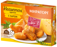 Наггетсы куриные МИРАТОРГ с сыром, 300г