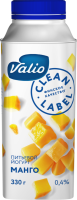 Йогурт питьевой VALIO Манго 0,4%, без змж, 330г