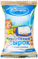 Сырок творожный МОЛОЧНАЯ БЛАГОДАТЬ с сахаром и изюмом 8%, без змж, 100г