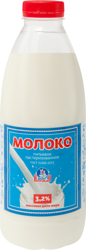 Молоко пастеризованное НОРМАН 3,2%, без змж, 900мл Молоко пастеризованное НОРМАН 3,2%, без змж, 900мл