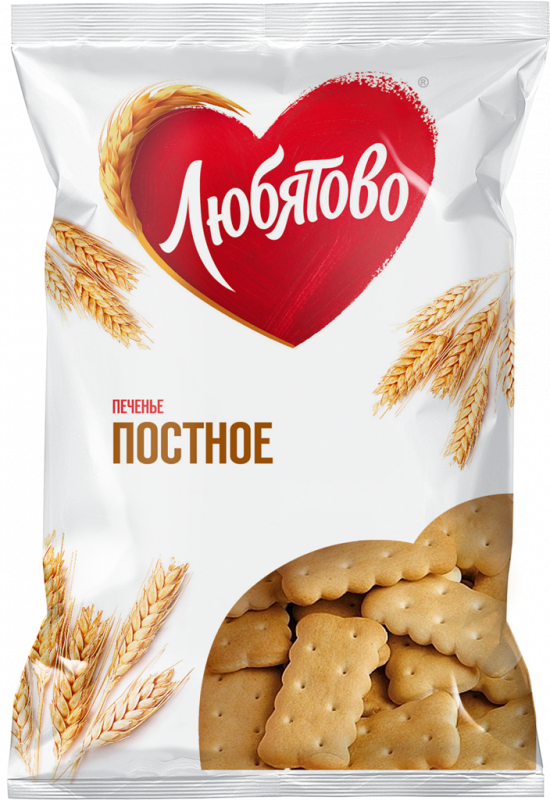 Печенье ЛЮБЯТОВО Постное затяжное, 300г Печенье ЛЮБЯТОВО Постное затяжное, 300г