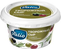 Сыр творожный VALIO c оливками и розмарином 68%, без змж, 150г