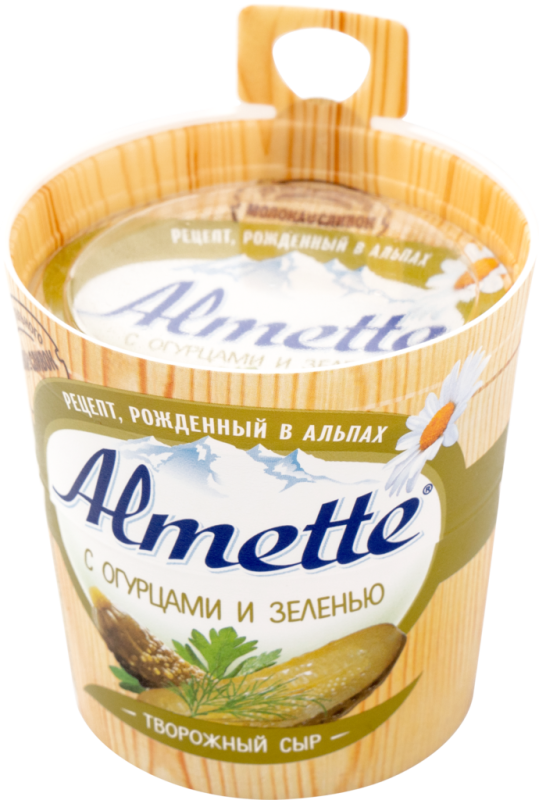 Сыр творожный HOCHLAND Almette с огурцами и зеленью 60%, без змж, 150г