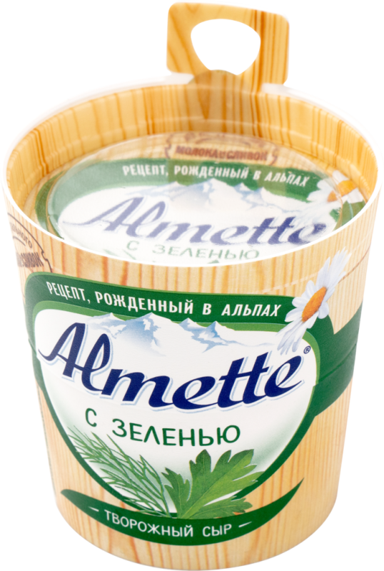 Сыр творожный HOCHLAND Almette с зеленью 60%, без змж, 150г Сыр творожный HOCHLAND Almette с зеленью 60%, без змж, 150г