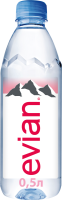 Вода минеральная EVIAN природная столовая негазированная, 0.5л