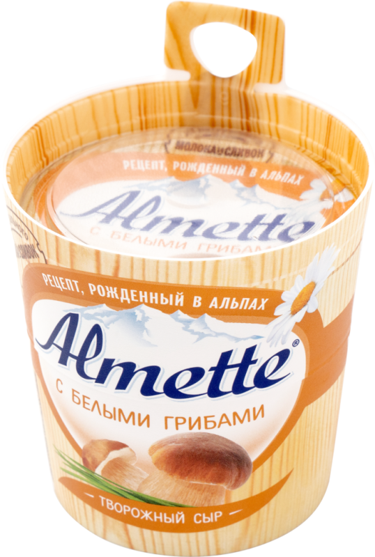 Сыр творожный HOCHLAND Almette с белыми грибами 60%, без змж, 150г Сыр творожный HOCHLAND Almette с белыми грибами 60%, без змж, 150г
