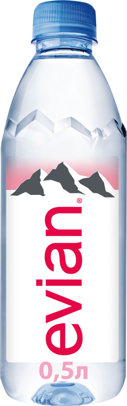 Вода минеральная EVIAN природная столовая негазированная, 0.5л Вода минеральная EVIAN природная столовая негазированная, 0.5л