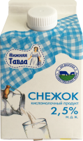 Снежок йогуртный НИЖНЯЯ ТАВДА с сахаром 2,5%, без змж, 450г