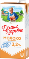 Молоко ультрапастеризованное топленое ДОМИК В ДЕРЕВНЕ 3,2%, без змж, 950г