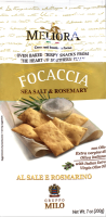 Крекер MELIORA Focaccia c морской солью и розмарином, 200г