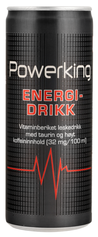 Напиток энергетический POWERKING Regular сильногазированный, 0.25л