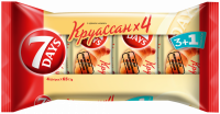 Круассаны 7DAYS 3+1 с кремом какао, 4х65г
