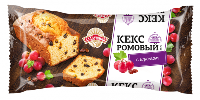 Кекс АЛАДУШКИН Ромовый с изюмом, 350г Кекс АЛАДУШКИН Ромовый с изюмом, 350г
