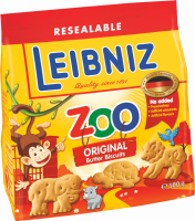 Печенье BAHLSEN Leibniz Zoo Original затяжное сливочное, 100г