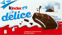 Пирожное бисквитное KINDER Delice с молочной начинкой, 156г
