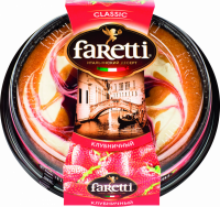 Торт бисквитный FARETTI Клубничный, 400г