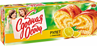Рулет ЧЕРЕМУШКИ Сдобная Особа Лимонный, 400г