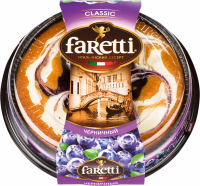 Торт бисквитный FARETTI Черничный, 400г