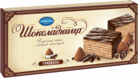 Торт ШОКОЛАДНИЦА Трюфель вафельный в глазури, 250г