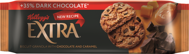 Печенье сдобное KELLOGGS Extra Гранола с шоколадом и карамелью сдобное, 150г Печенье сдобное KELLOGGS Extra Гранола с шоколадом и карамелью сдобное, 150г