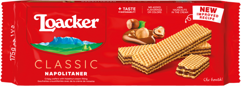 Вафли LOACKER с лесным орехом, 175г Вафли LOACKER с лесным орехом, 175г