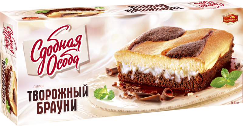 Пирог ЧЕРЕМУШКИ Сдобная Особа Творожный брауни, 400г Пирог ЧЕРЕМУШКИ Сдобная Особа Творожный брауни, 400г