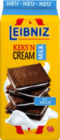 Печенье-сэндвич BAHLSEN Leibniz keks'n cream milk с какао и молочным кремом, 190г