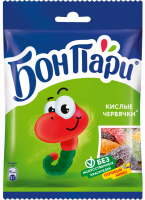 Мармелад жевательный БОН ПАРИ Кислые червячки, 75г