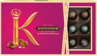 Конфеты КОРКУНОВ Ассорти из молочного шоколада, 192г