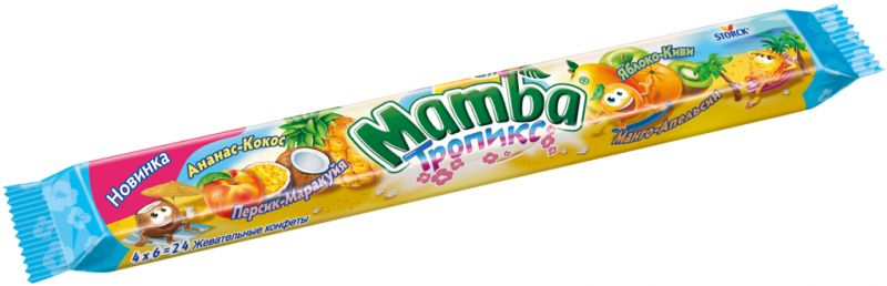 Конфеты жевательные MAMBA Тропикс, 106г Конфеты жевательные MAMBA Тропикс, 106г