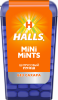 Конфеты HALLS Mini Mints Цитрусовый пунш, 12,5г