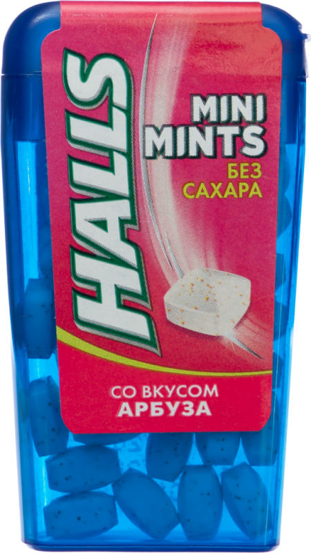 Конфеты HALLS Mini Mints со вкусом арбуза, 12,5г Конфеты HALLS Mini Mints со вкусом арбуза, 12,5г