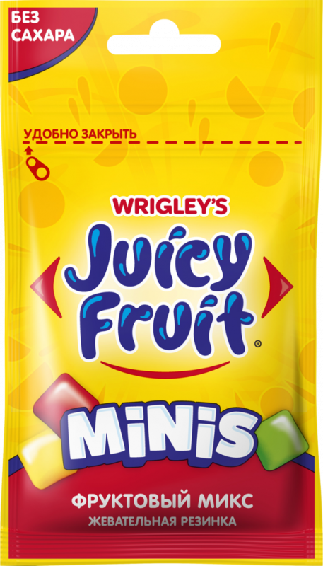 Жевательная резинка JUICY FRUIT Minis, 13,8г
