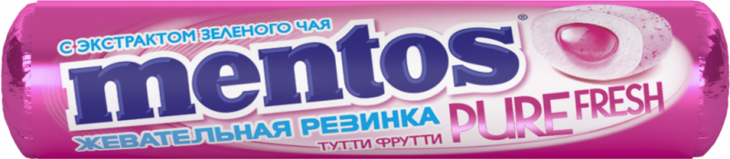 Жевательная резинка MENTOS Pure fresh Тутти-Фрутти, 15,5г Жевательная резинка MENTOS Pure fresh Тутти-Фрутти, 15,5г