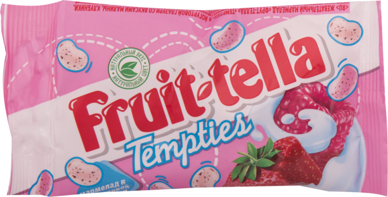 Мармелад жевательный FRUIT-TELLA Tempties в йогуртовой глазури со вкусами малины, клубники, 35г Мармелад жевательный FRUIT-TELLA Tempties в йогуртовой глазури со вкусами малины, клубники, 35г