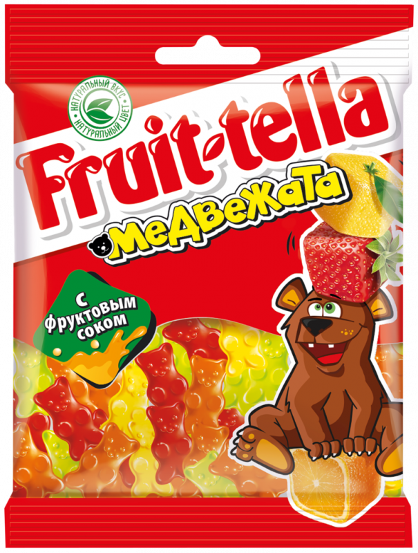 Мармелад жевательный FRUIT-TELLA Медвежата, 70г Мармелад жевательный FRUIT-TELLA Медвежата, 70г