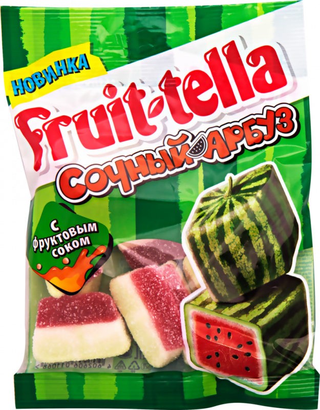 Мармелад жевательный FRUIT-TELLA Сочный арбуз, 70г Мармелад жевательный FRUIT-TELLA Сочный арбуз, 70г