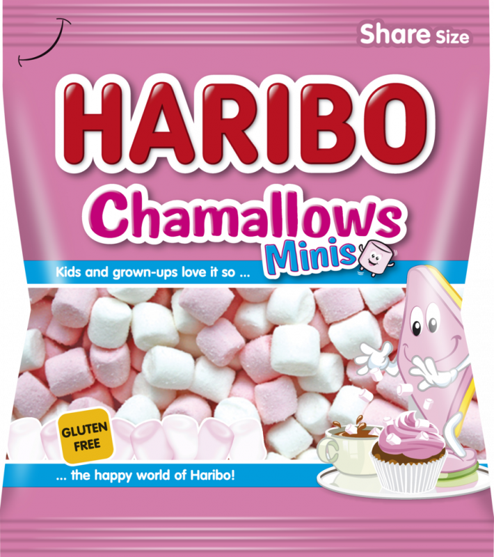 Суфле-маршмеллоу HARIBO Chamallows Minis, 90г Суфле-маршмеллоу HARIBO Chamallows Minis, 90г
