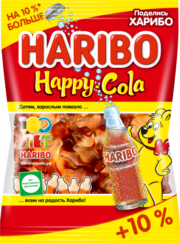 Мармелад жевательный HARIBO Happy Cola, 155г Мармелад жевательный HARIBO Happy Cola, 155г