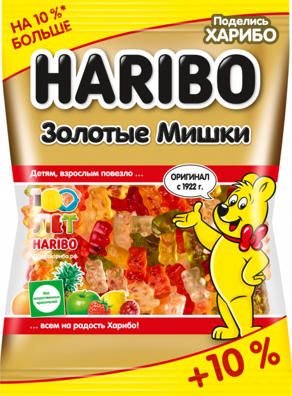Мармелад жевательный HARIBO Золотые мишки, 155г Мармелад жевательный HARIBO Золотые мишки, 155г