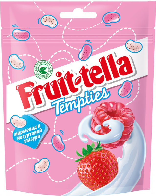 Мармелад жевательный FRUIT-TELLA Темптис в йогуртовой глазури, 100г