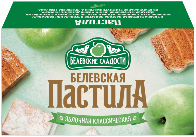 Пастила БЕЛЕВСКИЕ СЛАДОСТИ Яблочная классическая, 100г