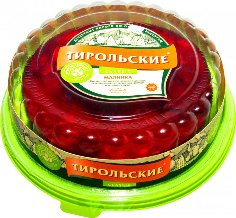 Пирог ТИРОЛЬСКИЕ ПИРОГИ Малинка, 500г