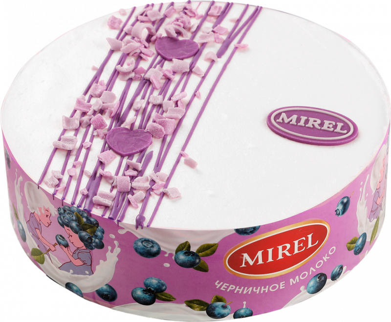 Торт MIREL Черничное молоко, 750г Торт MIREL Черничное молоко, 750г