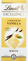 Шоколад белый LINDT Excellence с ванилью, 100Г